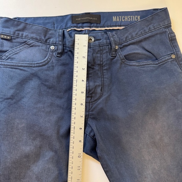 John Varvatos Matchstick Skinny Fit Jeans Denim Ink Blue Pants Trousers Sz 29 - Picture 8 of 15
